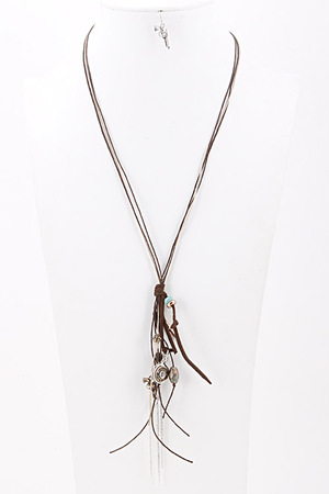 Indian Style Long Tassel Necklace 5HBJ2